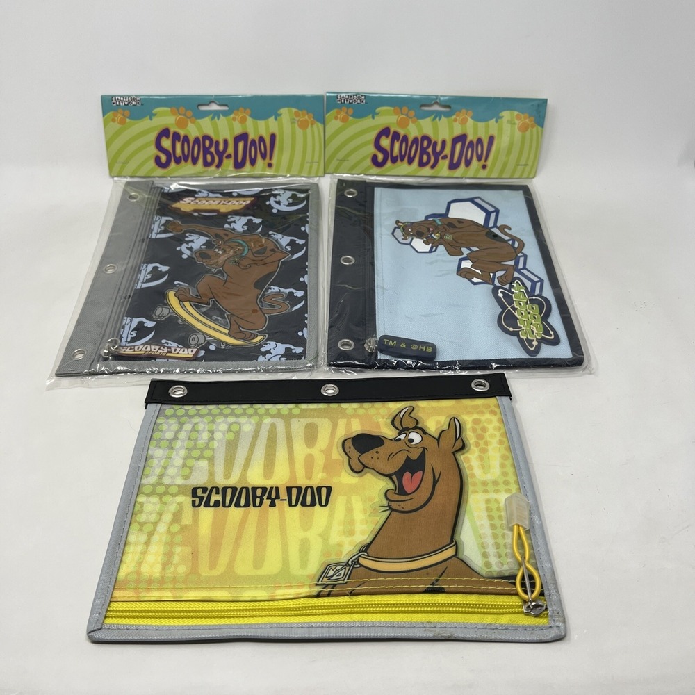 Scooby‎ Doo Cartoon Network Pencil Bag Pouch For 3-ring Binder